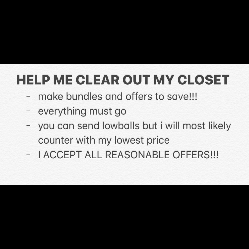 HELP ME CLEAR MY CLOSET!!